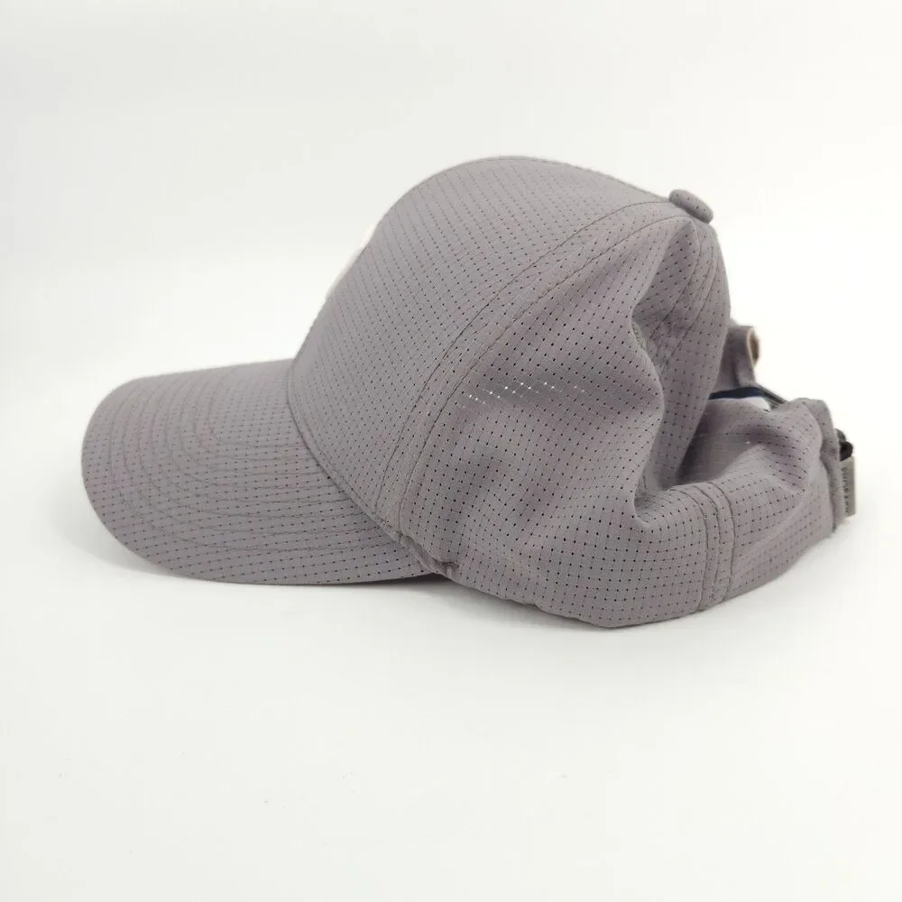 Rhoback Performance Golf Hat Gray Dog Logo Adjustable Cap